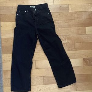 Madewell black wide leg jeans - worn only a handful of times.